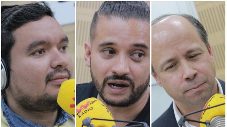 Carlos Santiago, Inti Asprilla y Francisco Lloreda. Foto: W Radio
