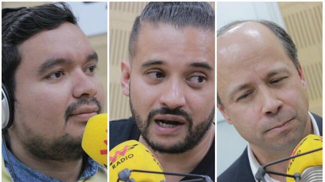 Carlos Santiago, Inti Asprilla y Francisco Lloreda. Foto: W Radio