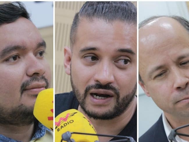 Carlos Santiago,  Inti Asprilla y Francisco Lloreda. Foto: W Radio