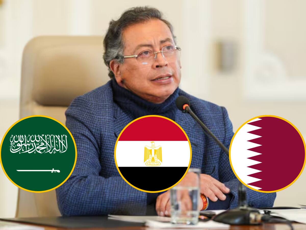 Petro inició su viaje a Arabia Saudí, Egipto y Catar en una nueva gira por Oriente Medio