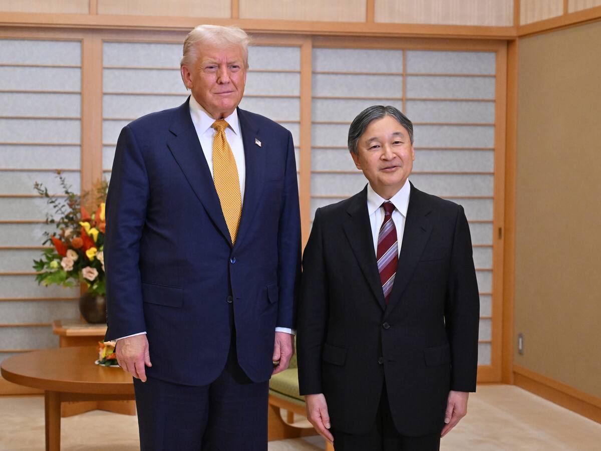 Trump se reunió con el emperador Naruhito en el arranque de su visita a Japón