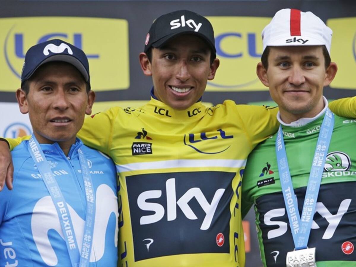 ¡Orgullo Colombiano! Egan Bernal es campeón de la París-Niza; Nairo Quintana, subcampeón