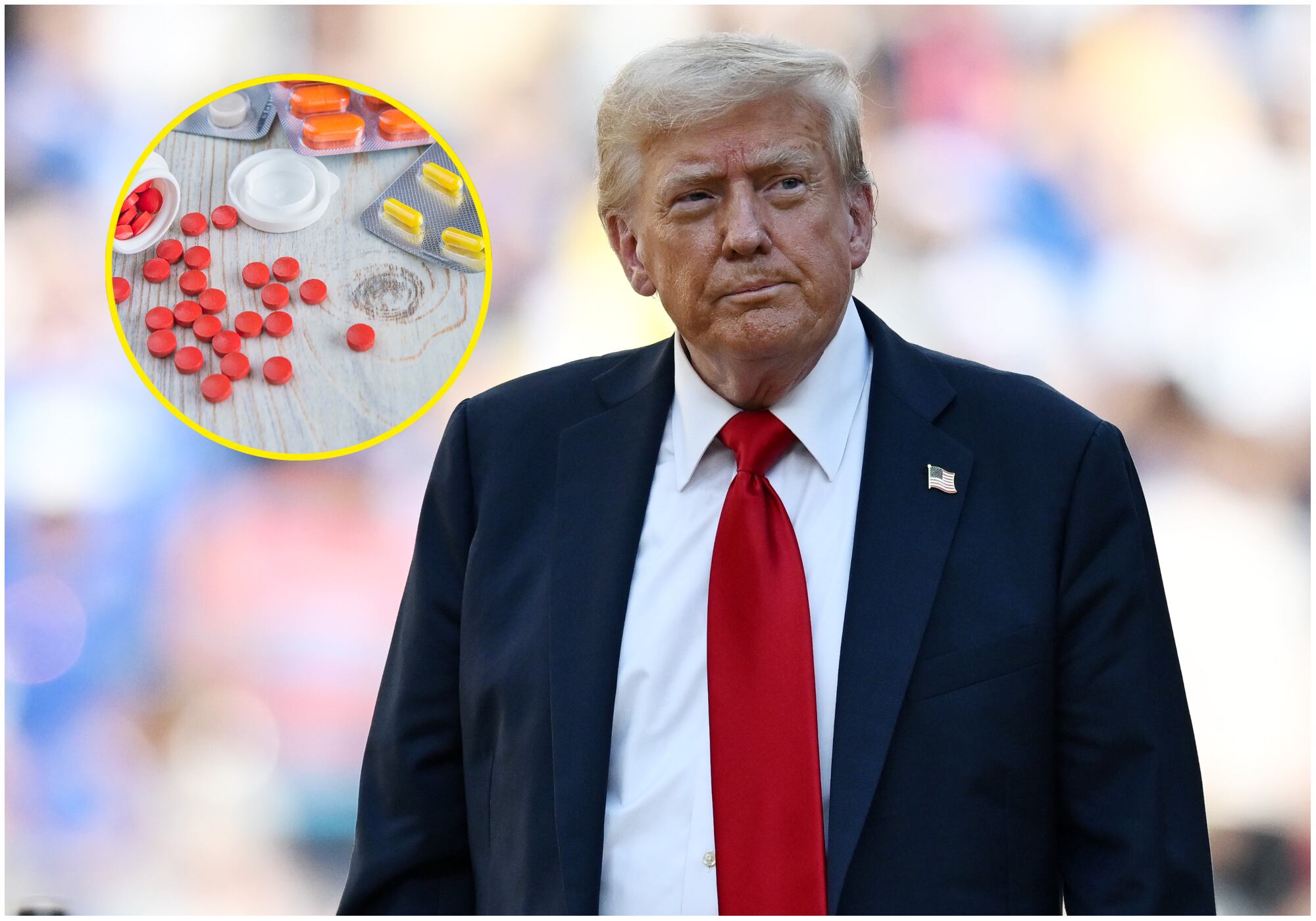 Donald Trump impondrá aranceles del 100% a los medicamentos importados. Foto: Getty Images.