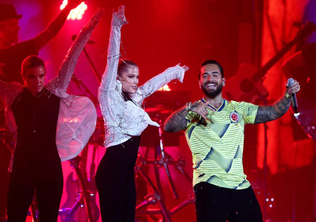 Maluma FIFA World Cup 2022 Qatar Fan Festival at Al Bidda Park on November 19, 2022 in Doha, Qatar. (Photo by Francois Nel/Getty Images)