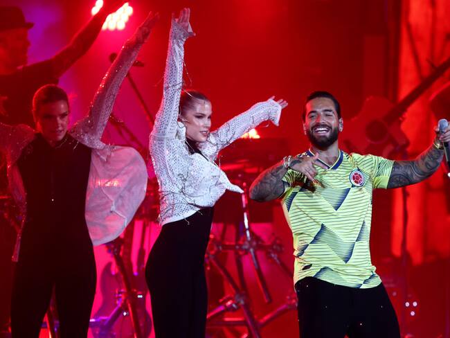 Maluma FIFA World Cup 2022 Qatar Fan Festival at Al Bidda Park on November 19, 2022 in Doha, Qatar. (Photo by Francois Nel/Getty Images)