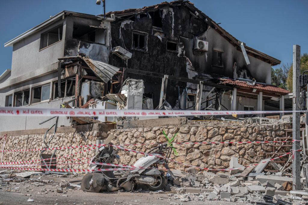Ataques libaneses en Safed. Foto: Ilia Yefimovich/picture alliance via Getty Images.