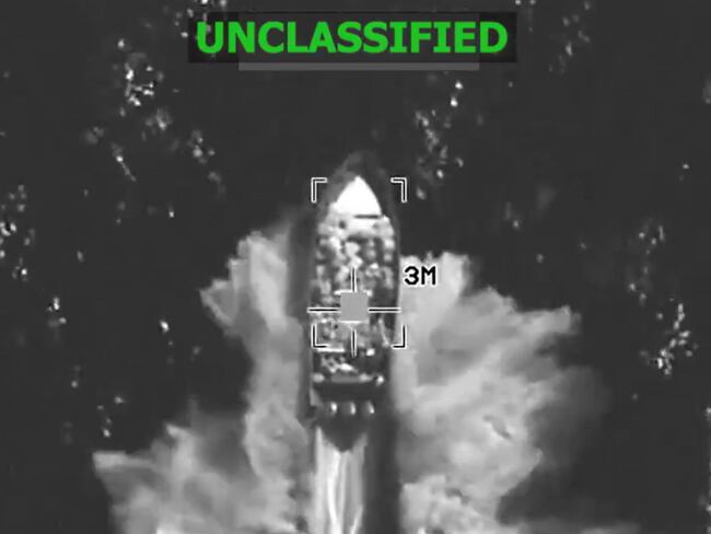 Nuevo ataque de EE. UU. a supuesta narcolancha en aguas internacionales del Pacífico