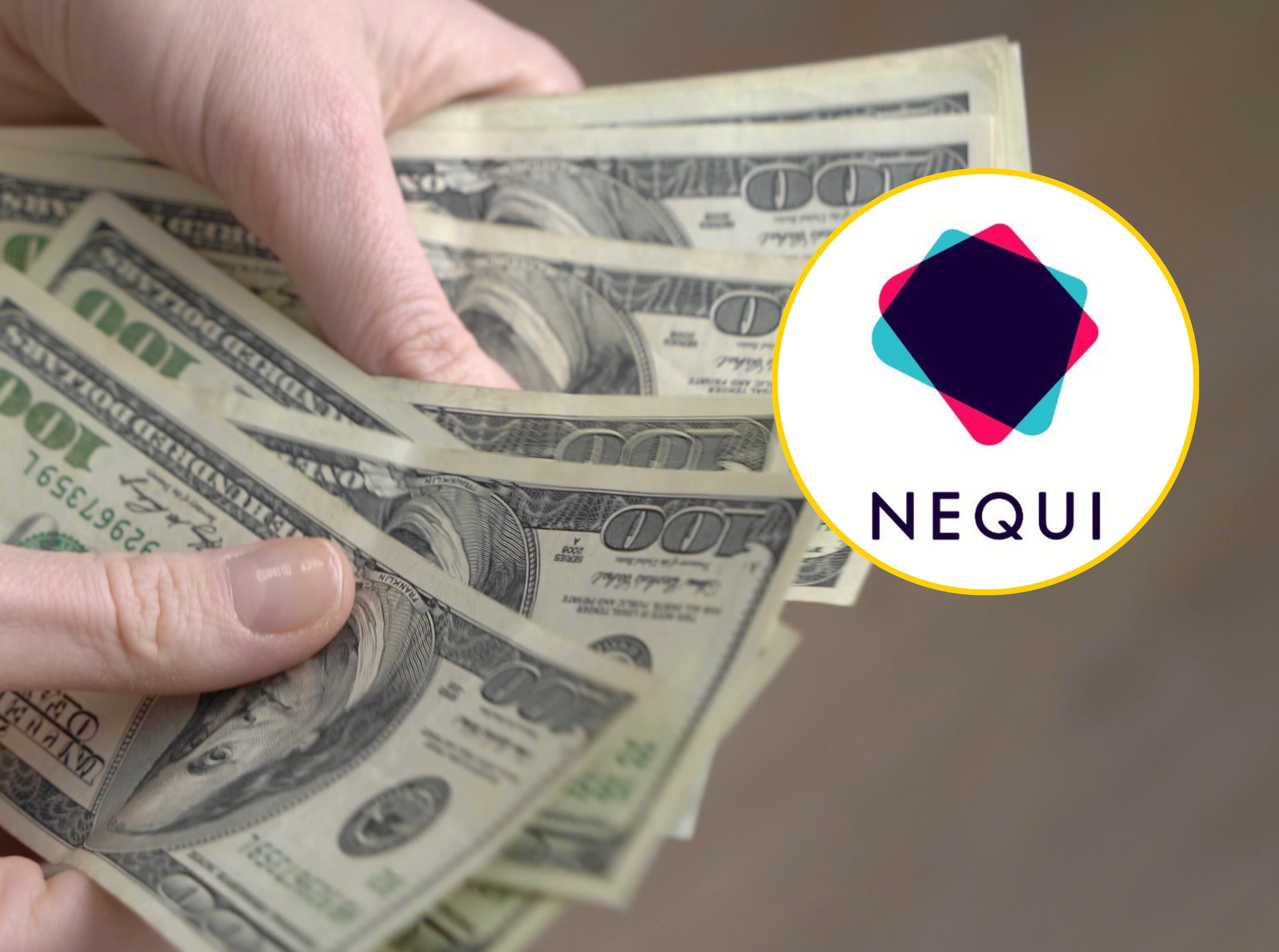 Imagen de referencia y logo de Nequi. Foto: Getty Images / (Página oficial de Nequi)