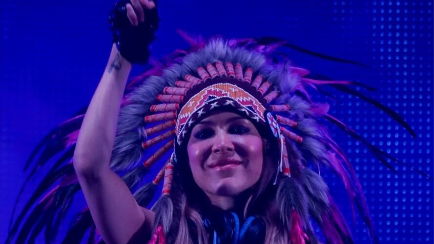 Denuncian fiesta electrónica sin protocolos en la que Natalia París era la DJ . Foto: Colprensa - Mauricio Alvarado