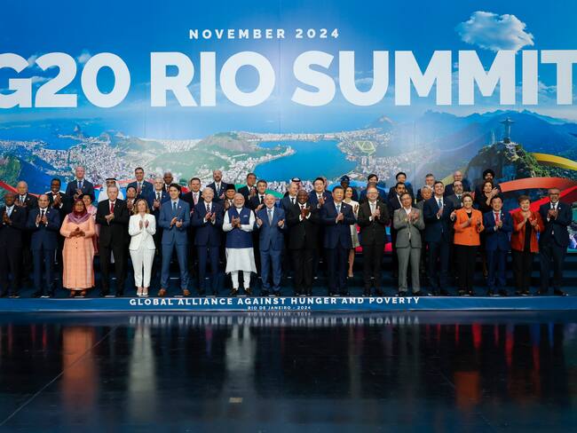 Los jefes de Estado participantes en la Cumbre del G20 FOTO: EFE/ Sebastiao Moreira