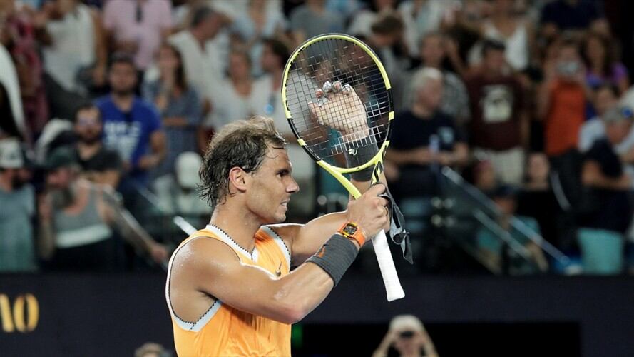 Rafael Nadal, primer finalista del Open de Australia en 2019. Foto: Agencia EFE