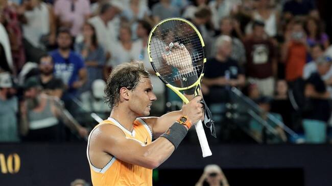 Rafael Nadal, primer finalista del Open de Australia en 2019. Foto: Agencia EFE