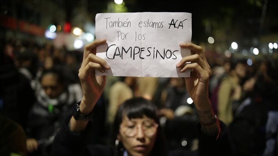 Protesta social. Foto: Colprensa