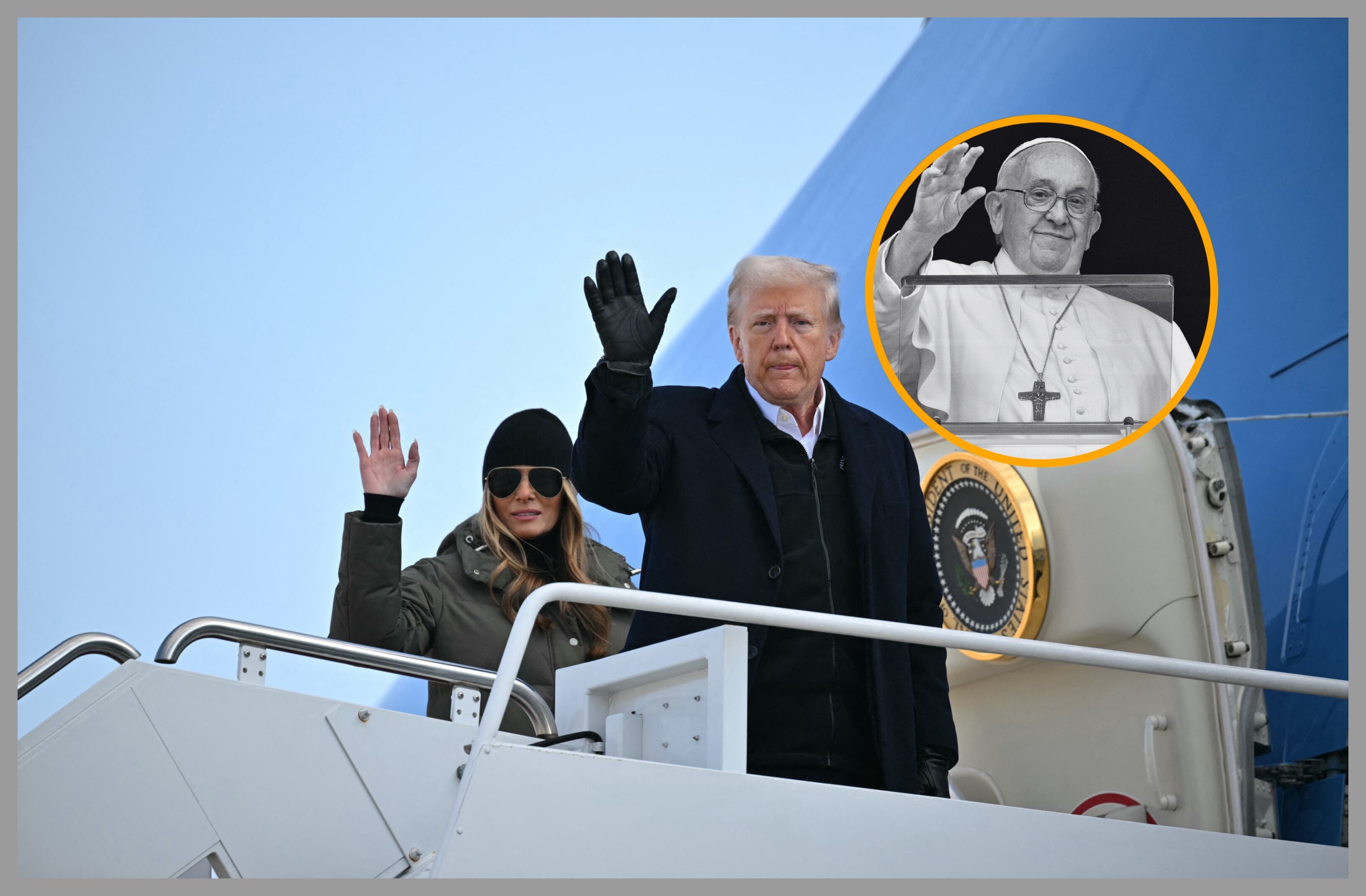 Donald y Melania Trump y papa Francisco. Foto: Vatican Media via Vatican Pool y MANDEL NGAN/AFP via Getty Images