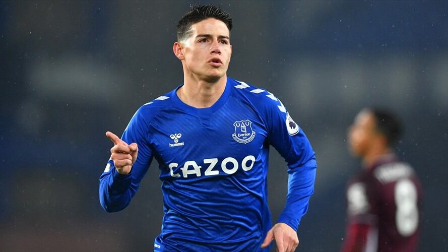 James Rodríguez, jugador del Everton y de la Selección Colombia. Foto: Paul Ellis - Pool/Getty Images