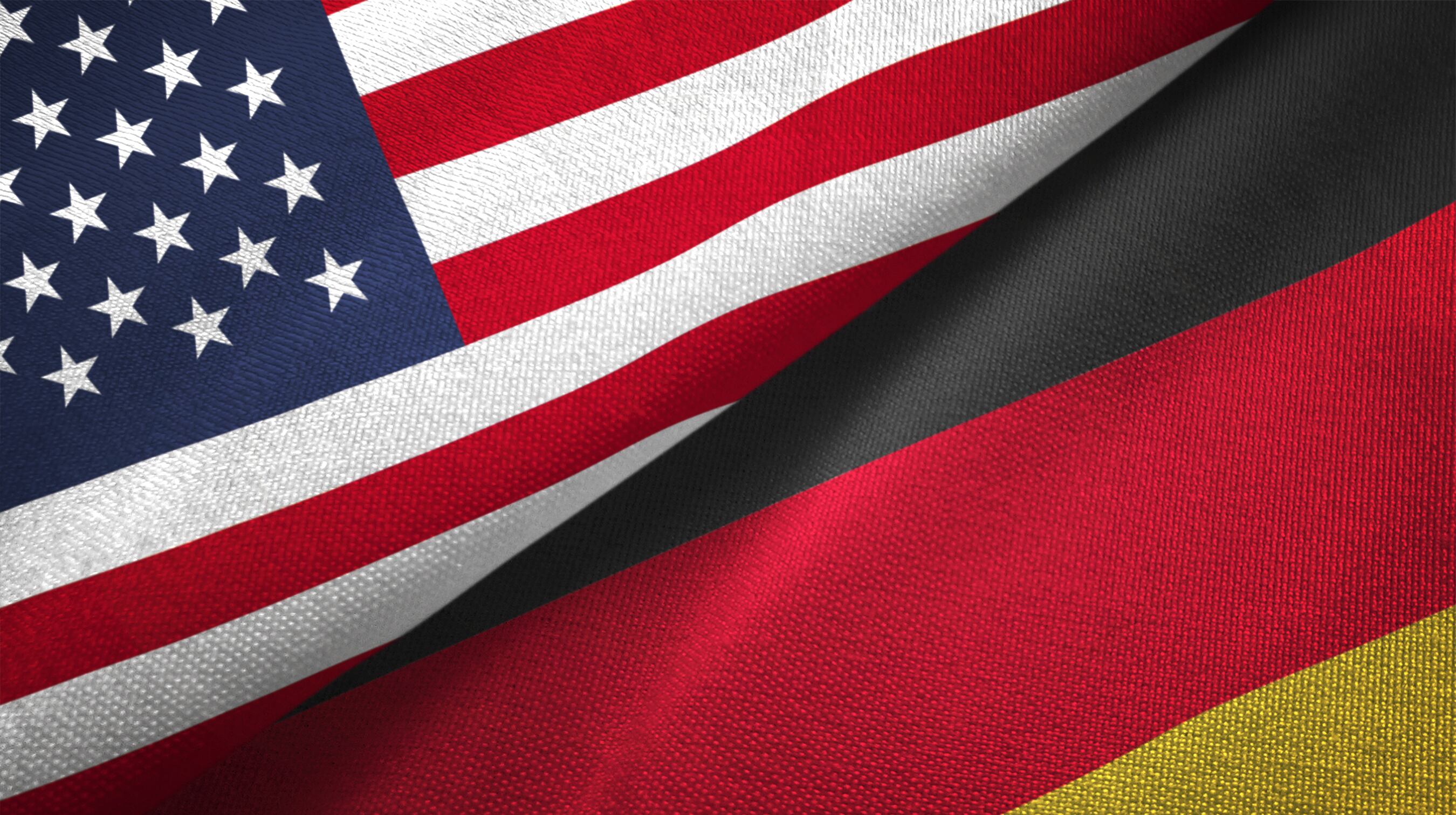 Banderas de Estados Unidos y Alemania imagen de referencia. Foto: Getty Images.