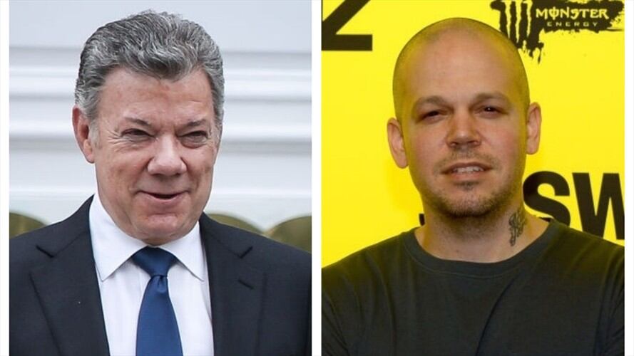 Juan Manuel Santos y Residente. Foto: Getty Images