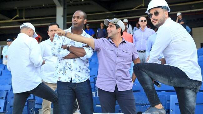 Inspección nuevo estadio de Béisbol de Barranquilla. Foto:
