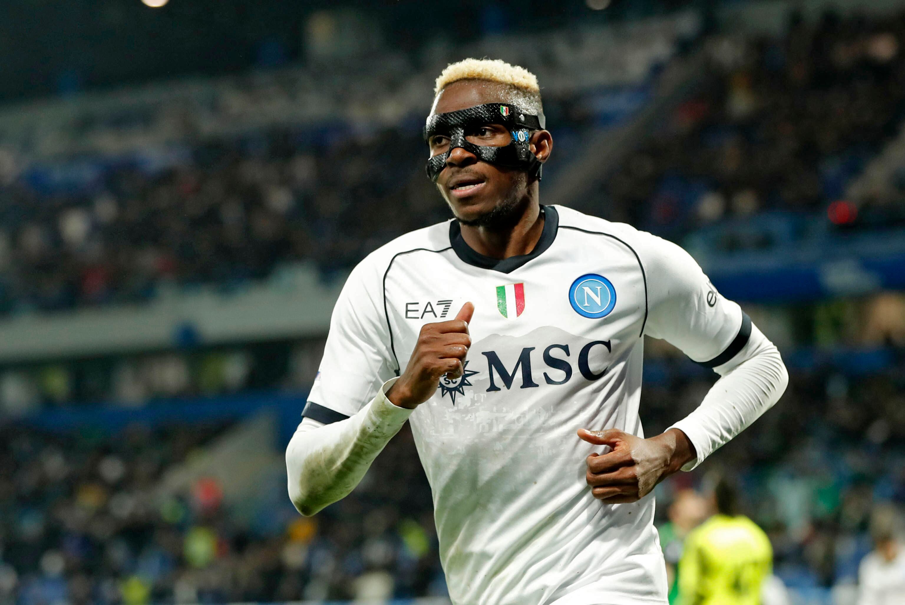 Victor Osimhen, delantero del Napoli. Foto: EFE/EPA/SERENA CAMPANINI
