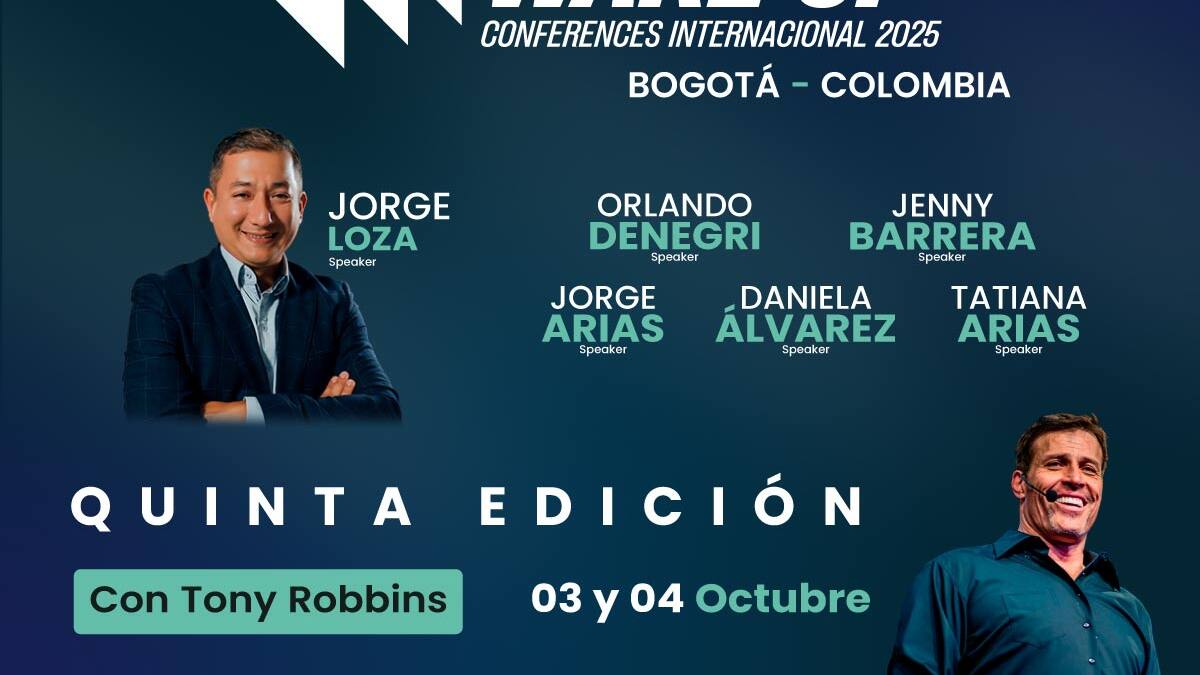 Llegó a Colombia Wake Up Conferences de la mano de Tony Robbins: liderazgo y negocios, los temas