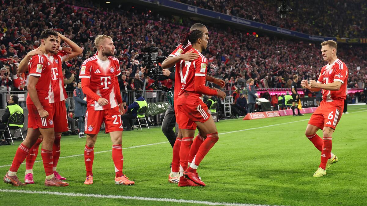Con Luis Díaz como titular, Bayern Múnich ganó 2-1 al Borussia Dortmund con goles de Kane y Olise