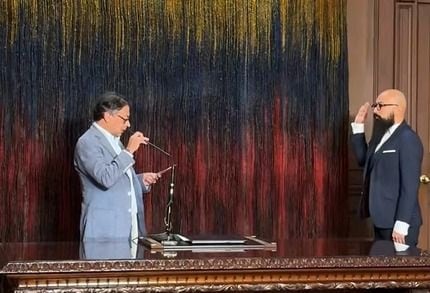 Gustavo Petro y Carlos Carrillo. Foto: Presidencia.