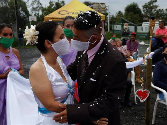 María Cecilia Osorio y Alfonso Ardila se conocieron un albergue para habitantes de calle hecho en el ecoparque El Arenillo de Manizales. . Foto: Alcaldía de Manizales