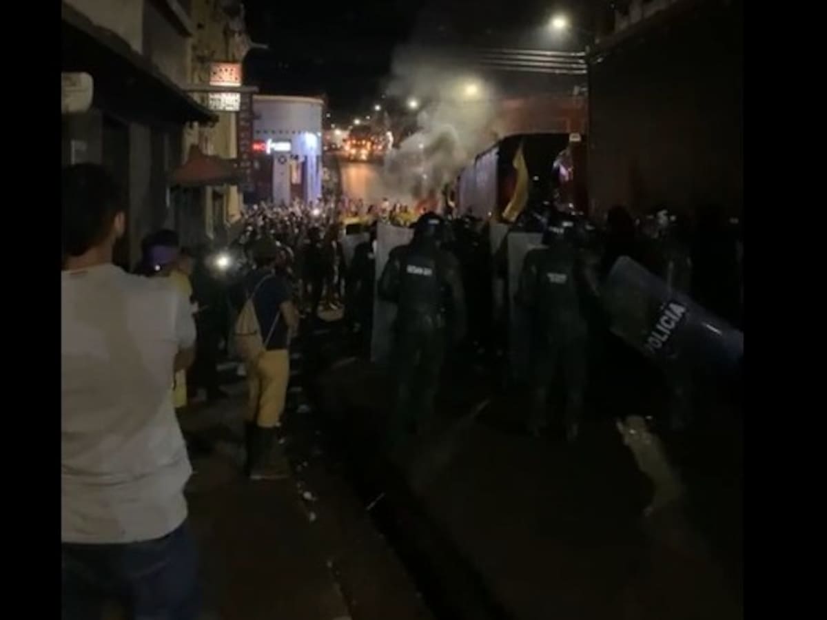 Se levantó protesta en El Socorro tras presencia del antiguo ESMAD