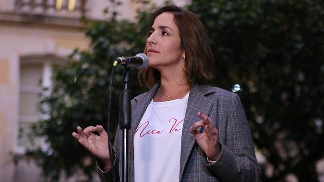 La directora general del ICBF, Lina María Arbeláez. Foto: Colprensa