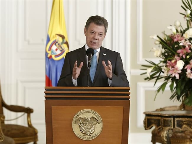 Presidencia contrató un retrato de Juan Manuel Santos al óleo para el &#039;hall&#039; de expresidentes. Foto: Colprensa