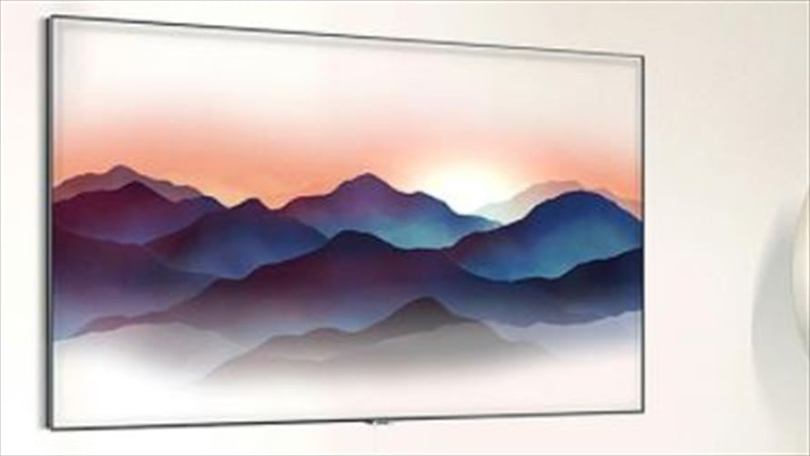 El nuevo televisor de Samsung se 'camufla' en la pared. Foto: Bang Media