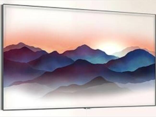 El nuevo televisor de Samsung se 'camufla' en la pared. Foto: Bang Media