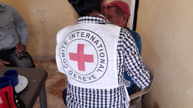 Liberan a dos personas secuestradas por disidencias de las Farc en el Cauca. Foto: Cruz Roja.