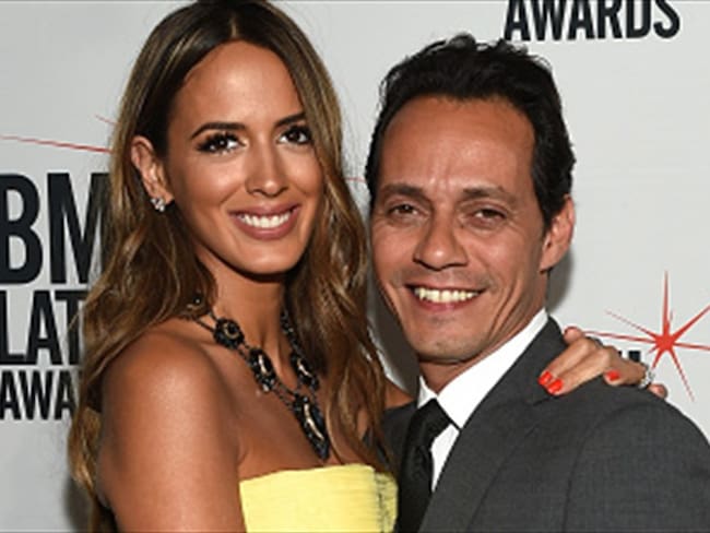 Marc Anthony y su ex esposa Shannon de Lima . Foto: Getty Images