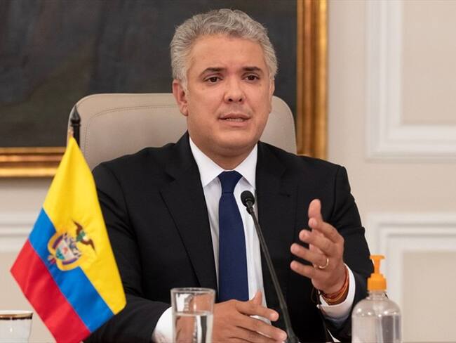 “Tenemos que levantar nuestra voz y decir ‘sí’ a la conversación pero ‘no’ los bloqueos”: Duque. Foto: Colprensa