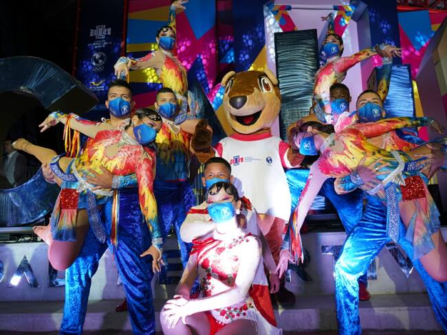 CALI. 17 de agosto de 2021. La organización de los I Juegos Panamericanos Junior Cali-Valle 2021 presentó oficialmente la medalla del evento en el marco del acto ‘100 días para los Juegos’. (Cortesía)