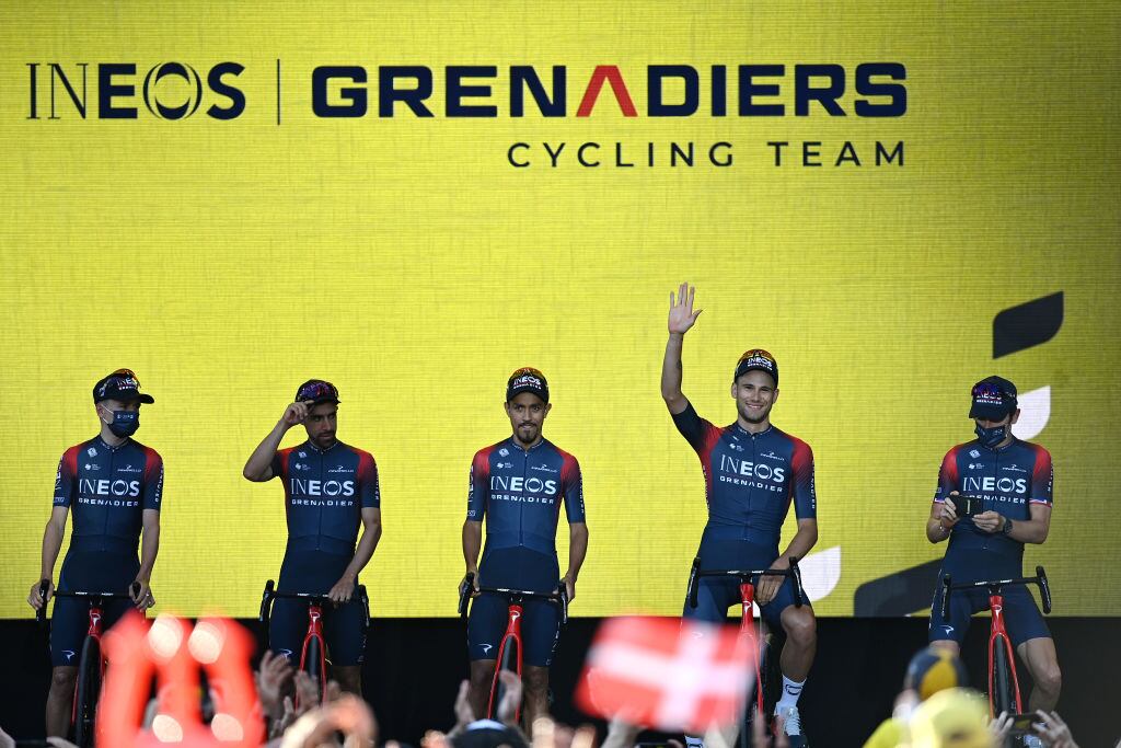 Daniel Felipe Martínez Poveda en la presentación del equipo Ineos Grenadiers en el Tour de Francia. (Photo by Stuart Franklin/Getty Images,)