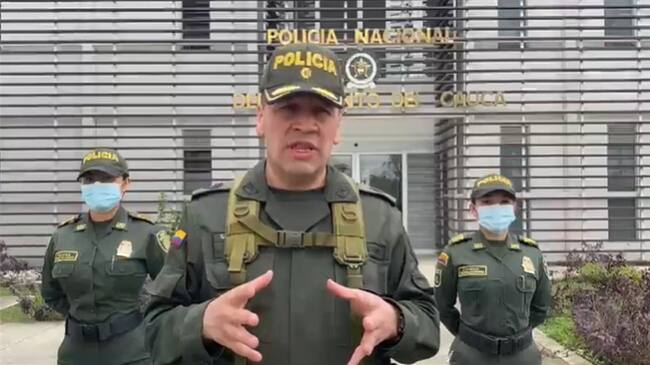 Coronel Rosemberg Novoa, comandante del Departamento de Policía Cauca . Foto: Policía Nacional