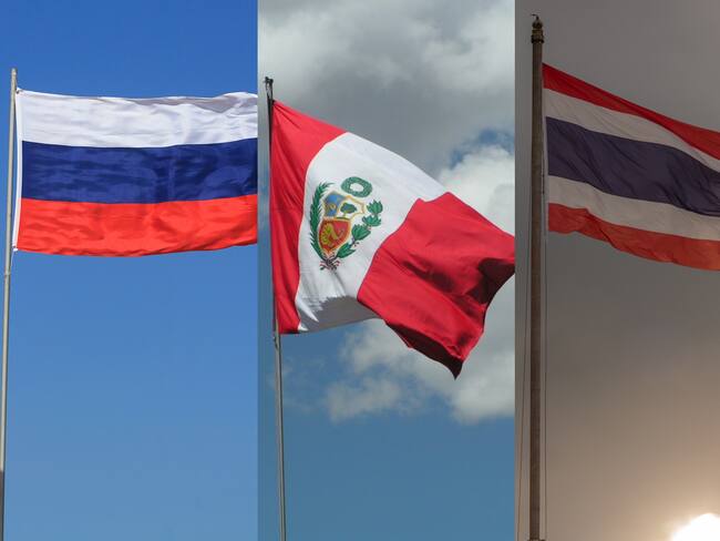 Rusia, Perú y Tailandia
