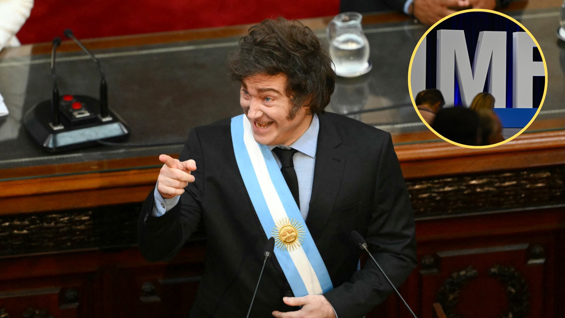 Javier Milei. FOTO:LUIS ROBAYO/AFP via Getty Images.