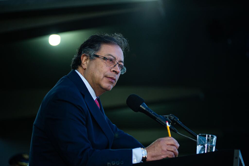 Gustavo Petro. (Photo by Sebastian Barros/NurPhoto via Getty Images)