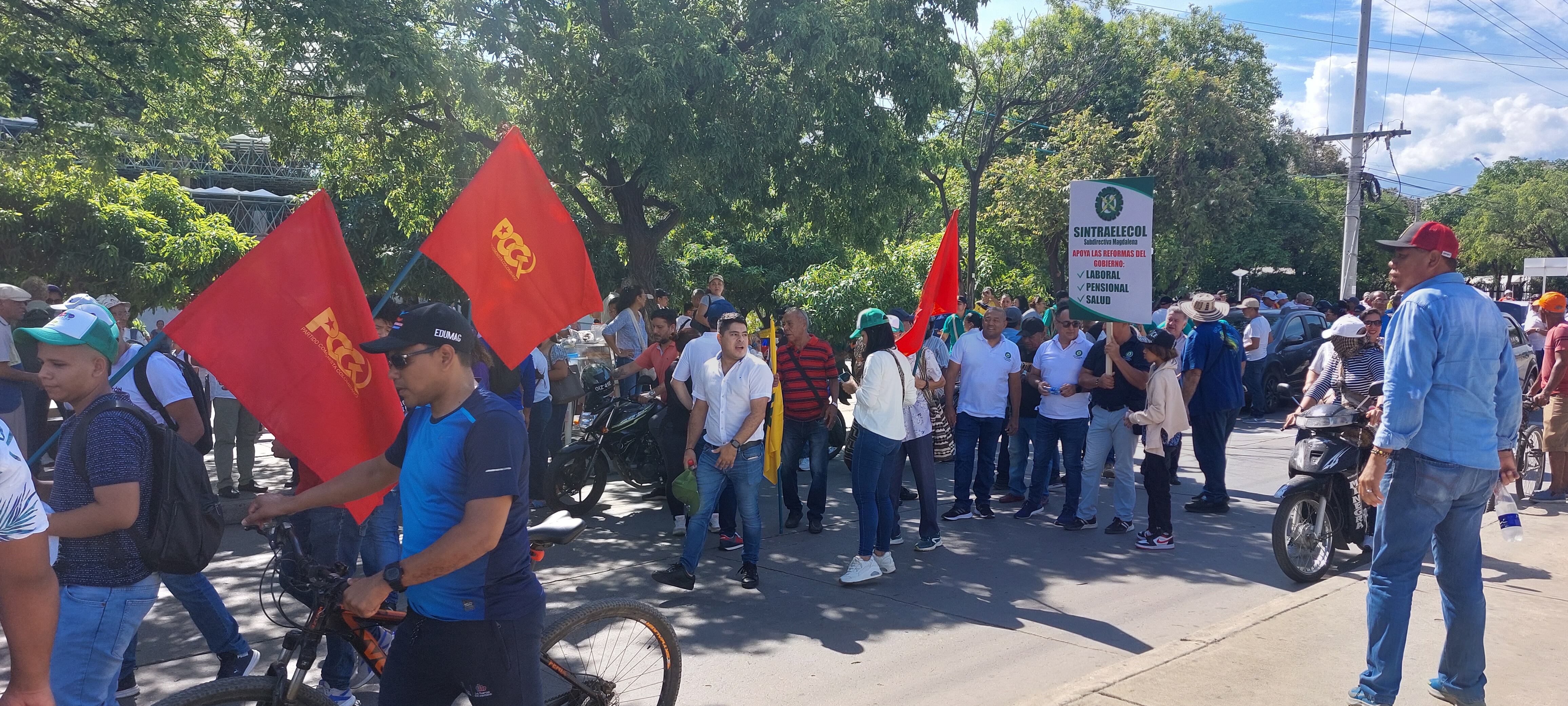 Movilizaciones en Santa Marta. Foto: proporcionada por Gissell Campo/WRadio