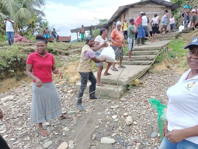 Defensoría inició atención a 25 comunidades a las que el ELN prohibió tránsito en Chocó. Cortesía: Defensoría del Pueblo