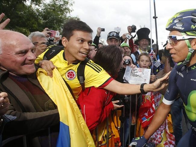 Nairo Quintana durante la primera etapa del Tour de Francia este 2 de julio. Foto: Agencia EFE