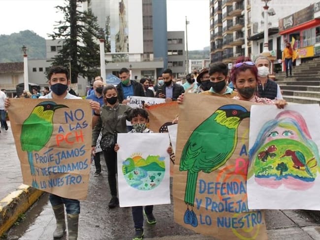 Protestas en Risaralda. Foto: Guardianes del agua