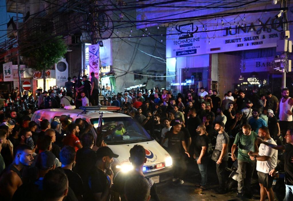 Ataque en Beirut. (Photo by Houssam Shbaro/Anadolu via Getty Images)