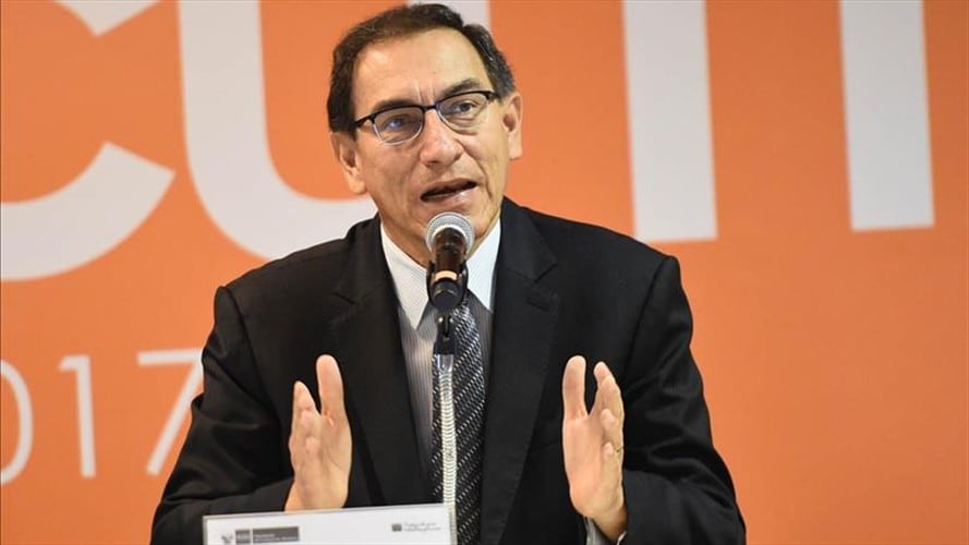 Martín Vizcarra se posesiona este viernes como presidente de Perú. Foto: Foto - Agencia de noticias Andina