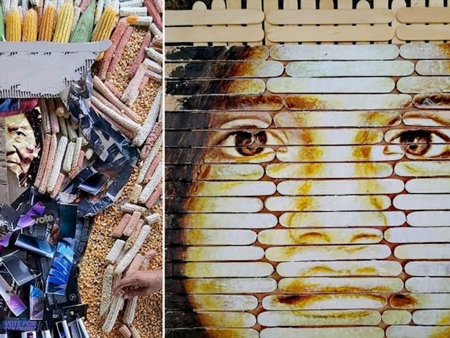 Artista magangueleño es homenajeado por su trabajo con residuos arrojados al río Magdalena