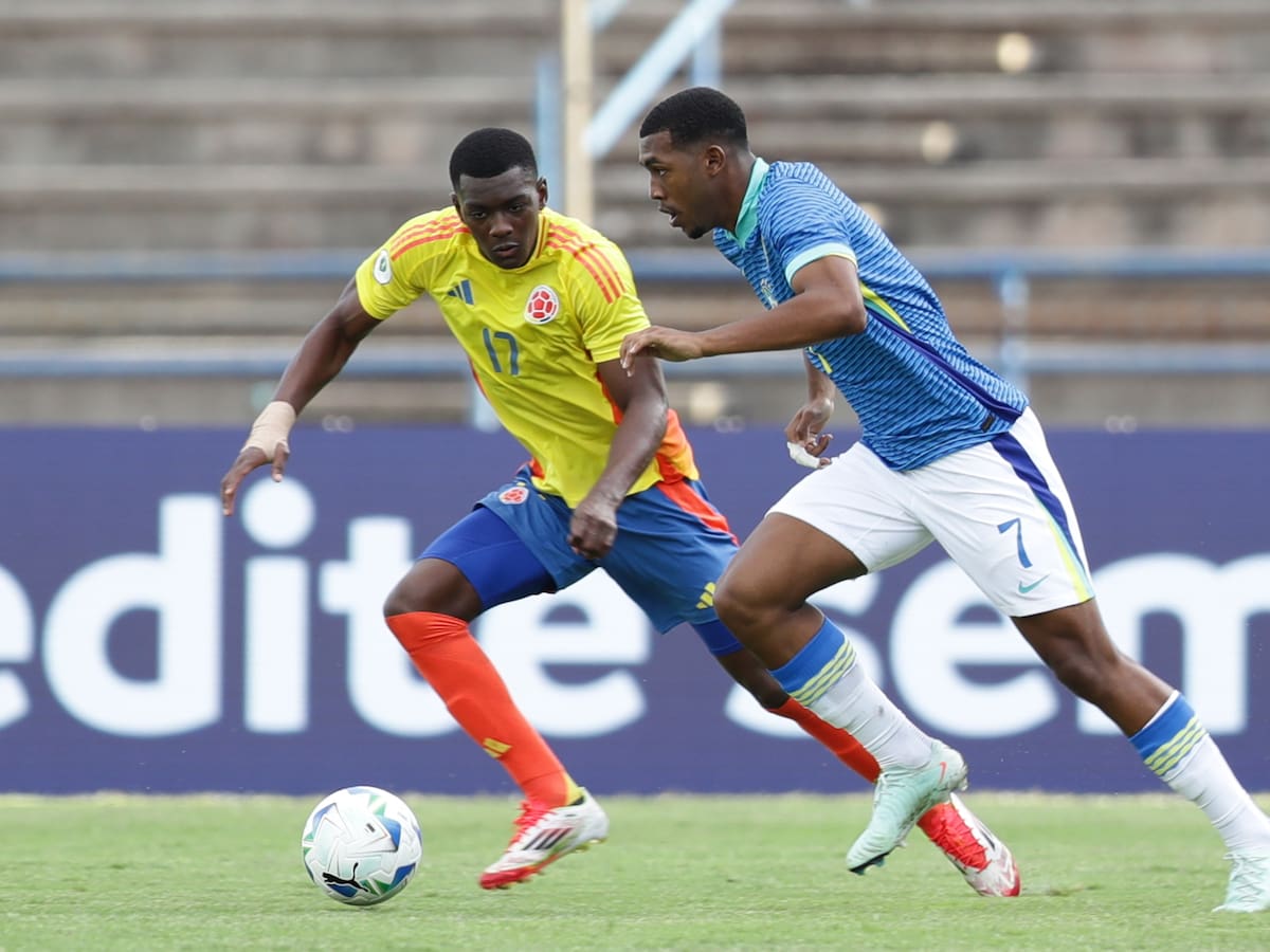 Brasil triunfó 1-0 sobre Colombia y frenó su invicto en el Sudamericano Sub-20