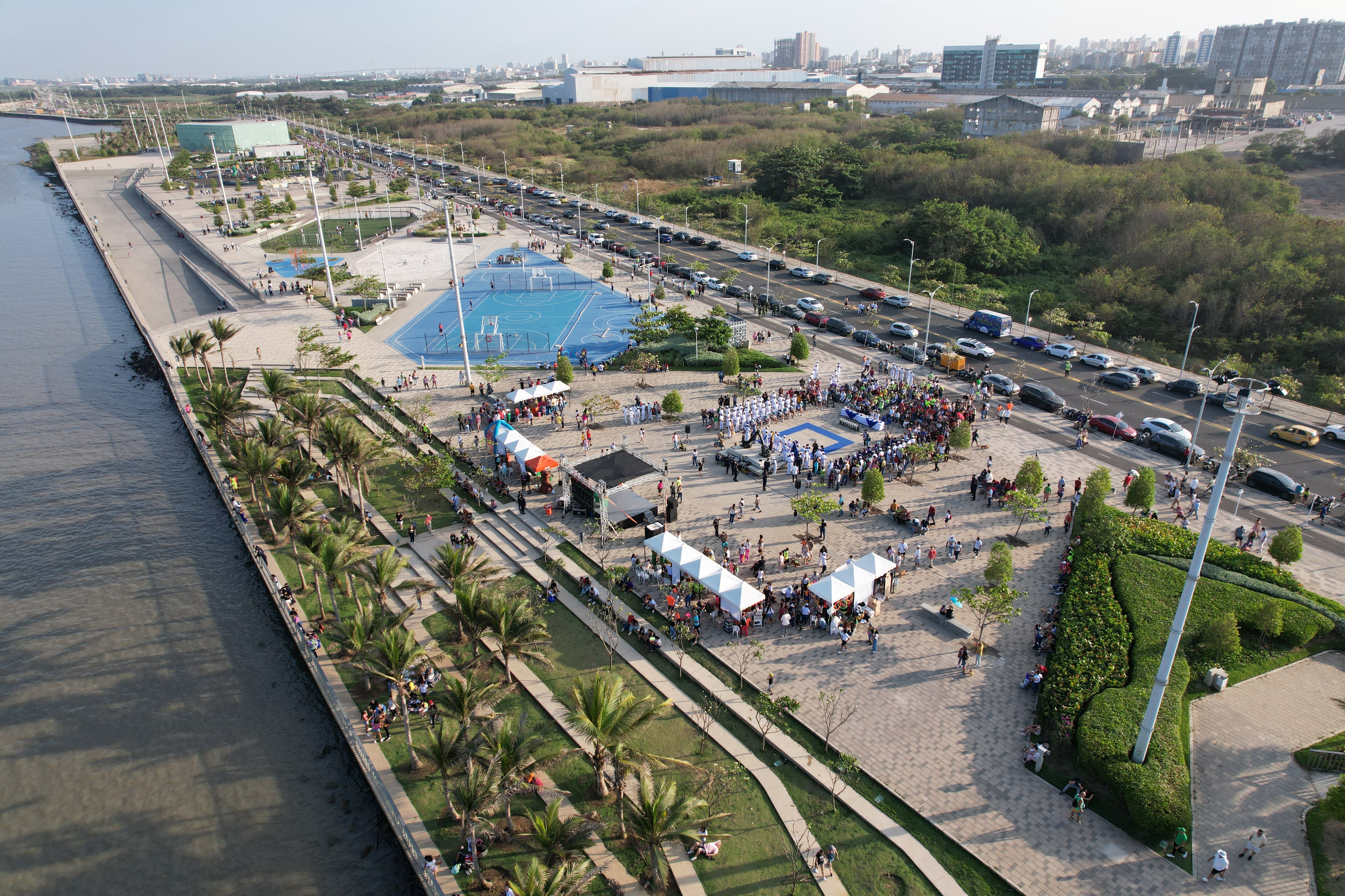 Panorámica del Gran Malecón en Barranquilla./ Foto: Alcaldía de Barranquilla